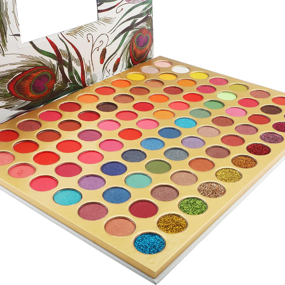 OEM 80 Colors High Pigment Eyeshadow Palette Custom Logo Eyeshadow Pallet