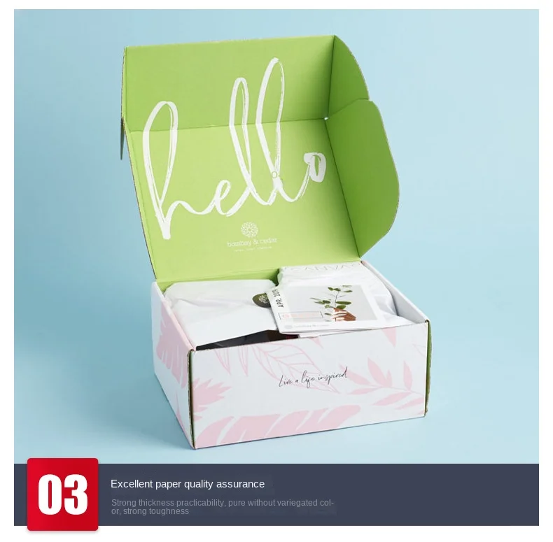 Corrugated paper box electronic product packaging box earphone router Caja de embalaje food packaging