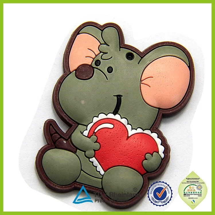 Factory Made Decorative 3D Kids Soft Rubber Refrigerator Magnet for Fridge