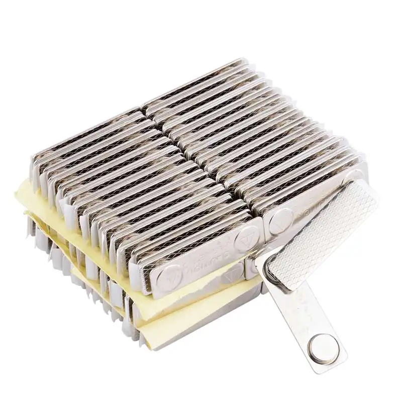 Super Strong Neodymium Magnets Name Tag Adhesive Badge Magnet Backer Plastic Rare Earth Magnetic Materials