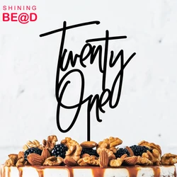 New products 21st happy birthday anniversary cake topper