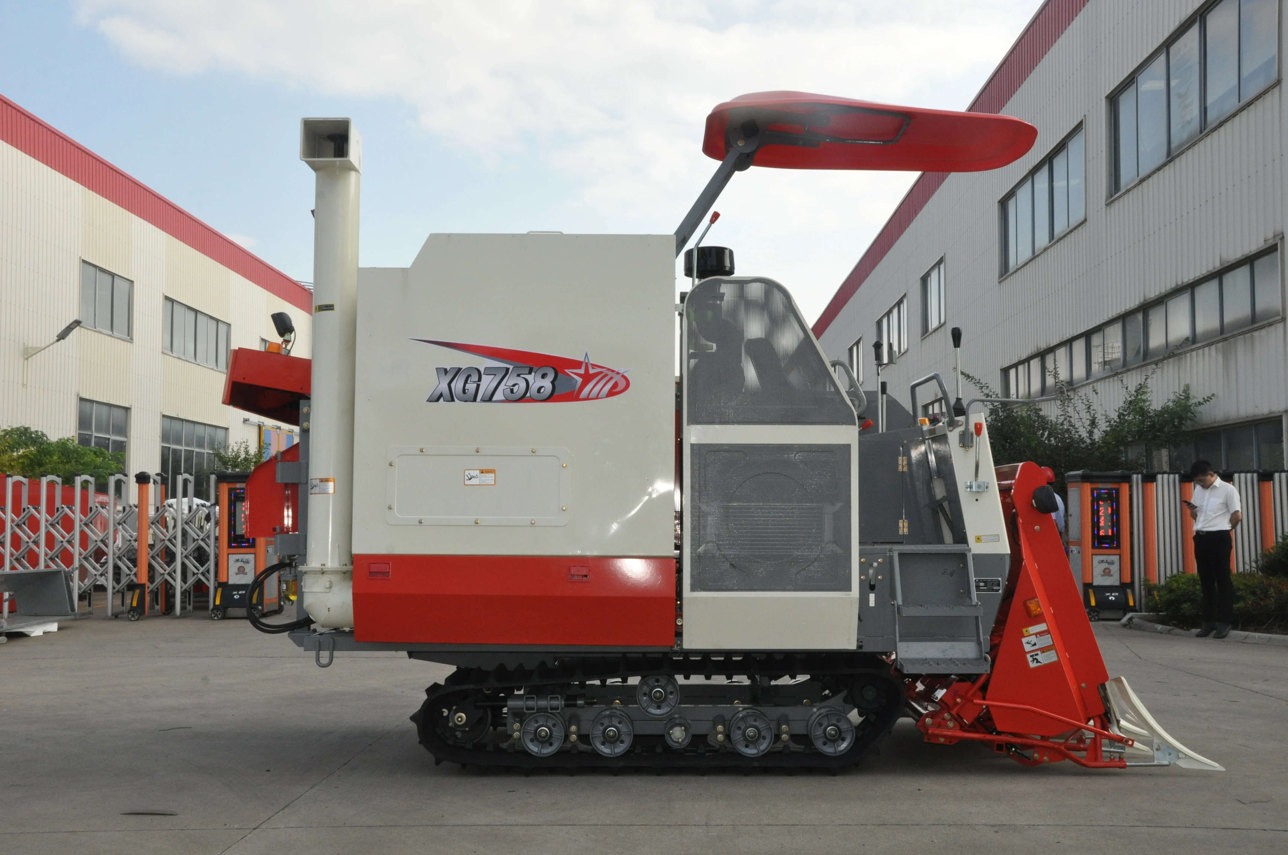 Рисовый комбайн 1450 мм ширина резки уборочная машина сельскохозяйственная техника