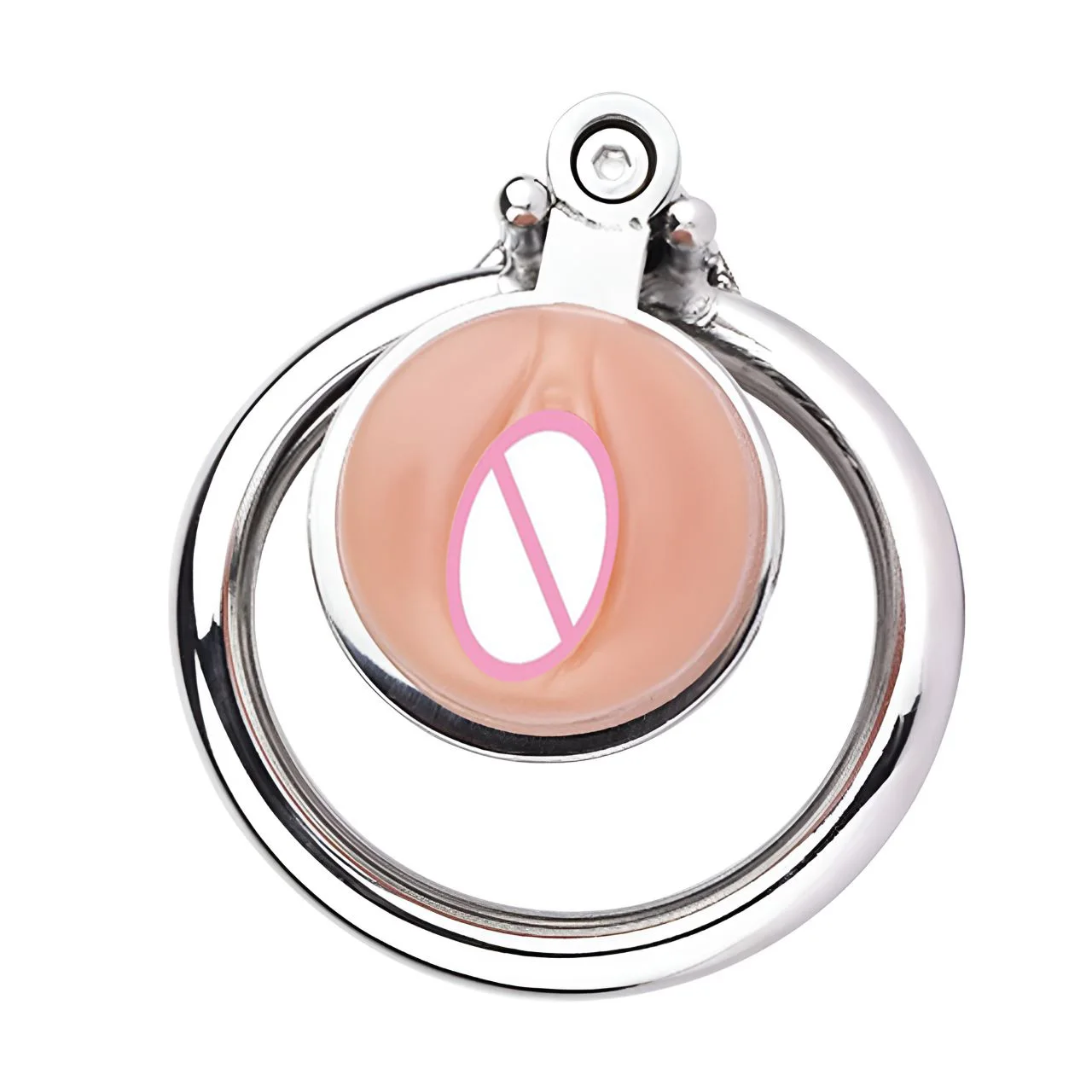 FRRK metal chastity cage penis lock male chastity device wearable vagina BDSM bondage restraint device sex toy for man