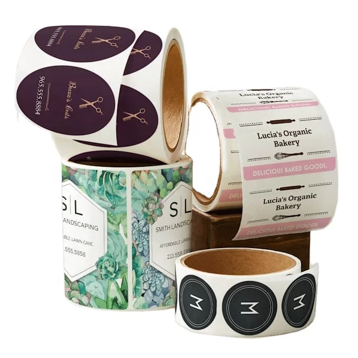 Sheet customize hologram waterproof round perfume bottle vinyl label roll sticker