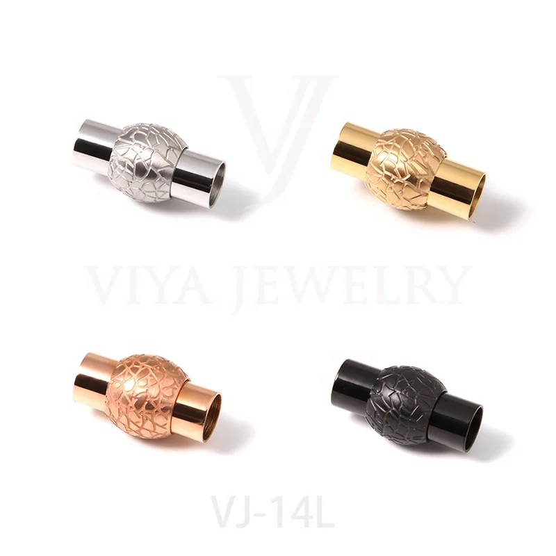 Stainless steel magnetic clasps jewelry accessory for leather cord bracelet manufacture