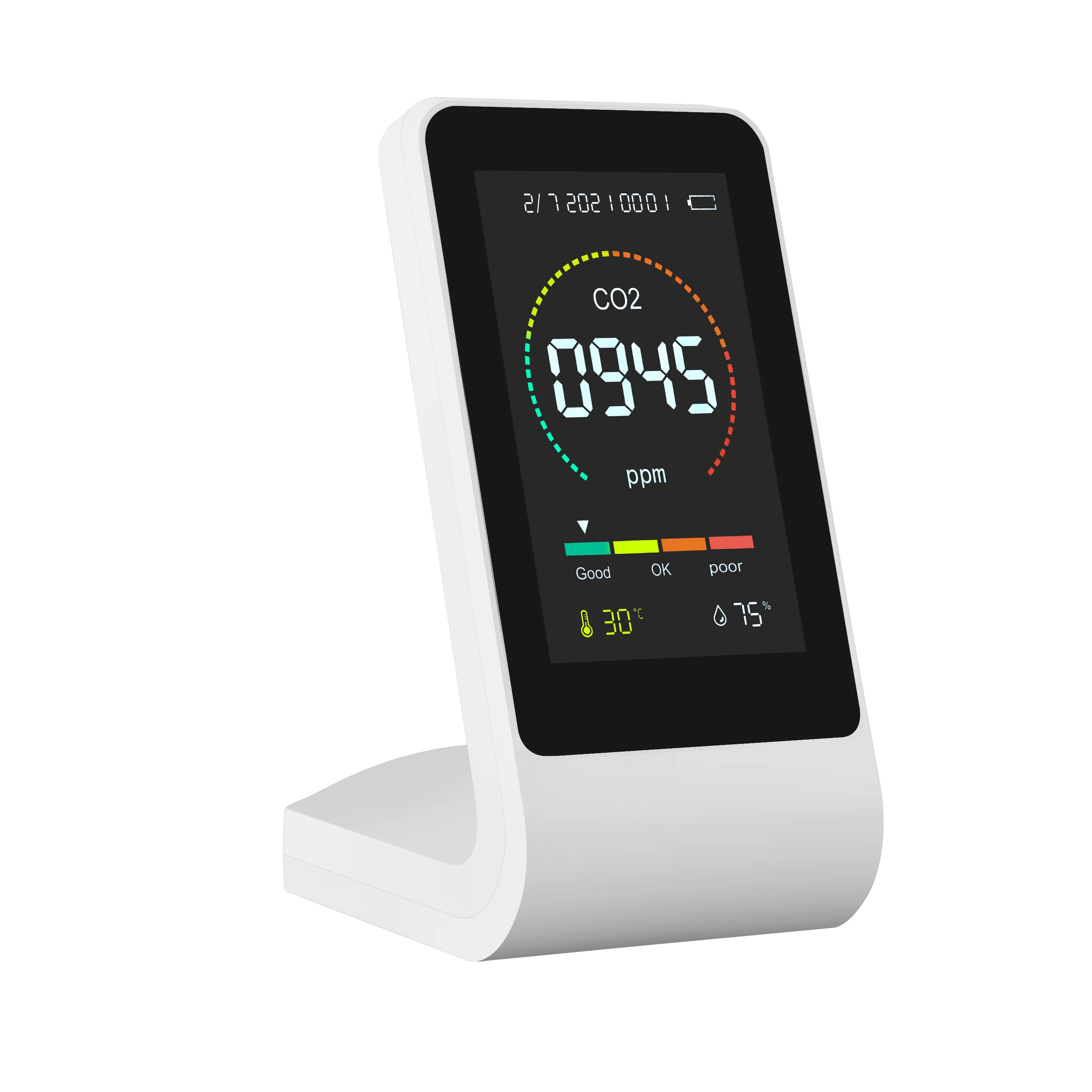 CO2 Meter Controller and Monitor with Temperature and Humidity Detection for Room