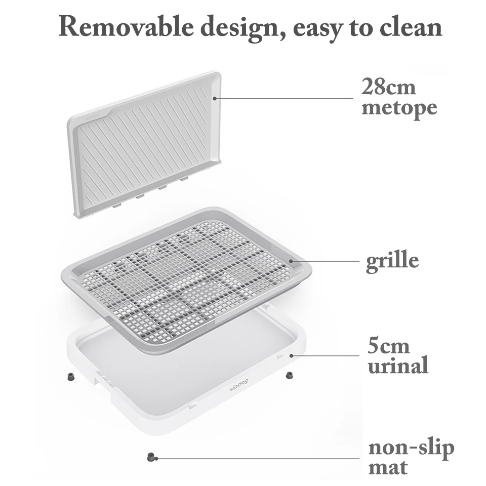 Portable Dog Toilet Holder Litter Box Tray Potty Training Pad Puppy Pet Dog Bedpan Mat Mattress For Small Medium Large Dogs Pee