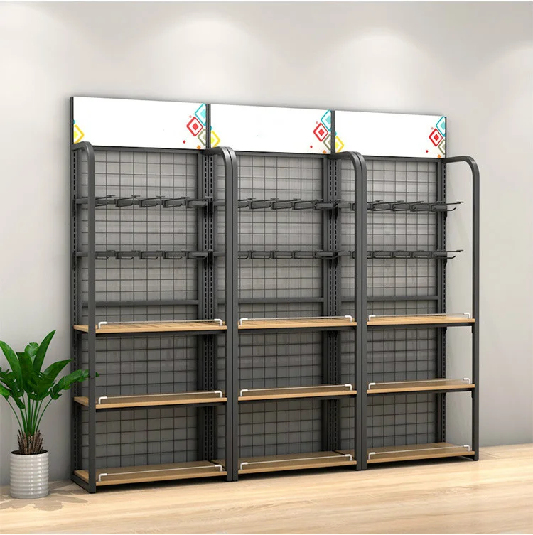 2022 Wholesale 3 Tier Powder Tools And Engine Oil Storage Display Shelf Wire Shelves Of Island Frame Supermarket Rack Shelf