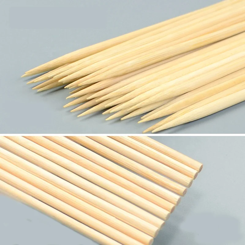 Fruit stick 25cm sausage stick ham  hot dog kebabs barbecue stick wholesale