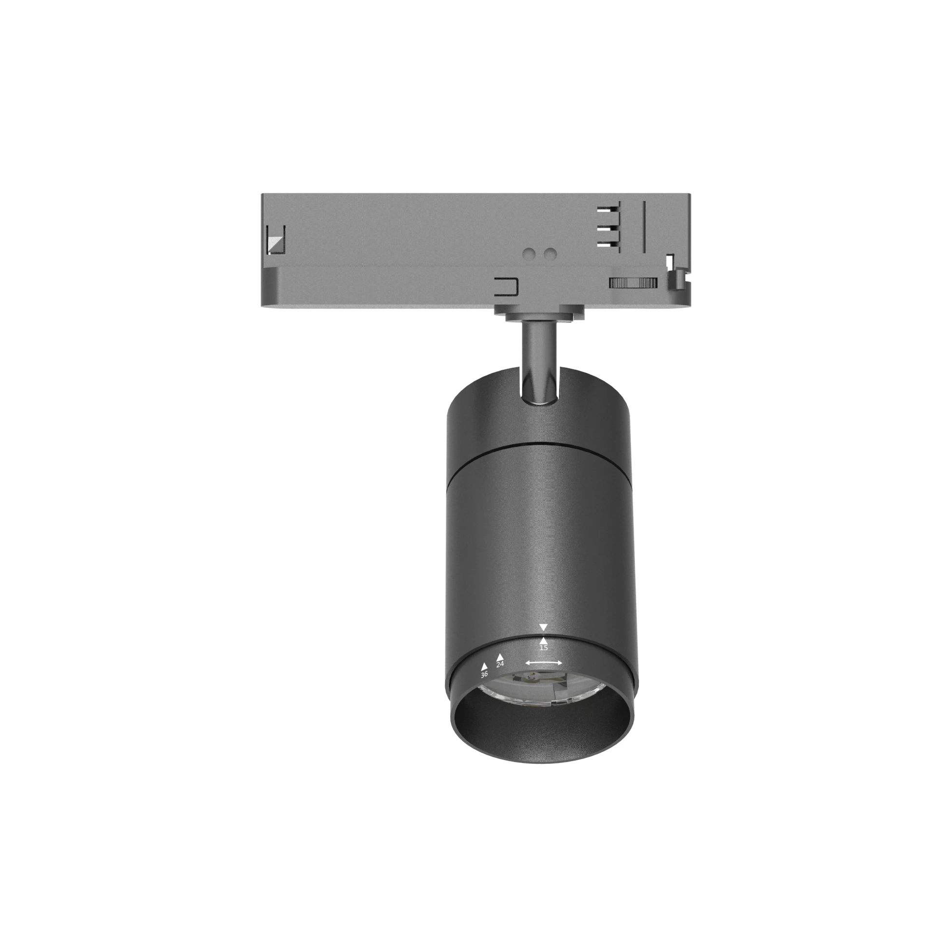 Zoomable 23W LED track spotlight DALI dimmable LED Track light White Black Commercial 3 Phase Aluminium Housing Ceiling Track Ra