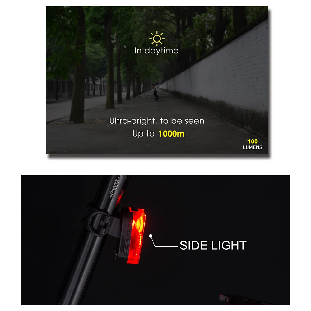 Прямая продажа с фабрики зат-lite LR-05 USB Перезаряжаемый фонарь свет велосипеда электрический велосипед задний фонарь CREE LED водонепроницаемый