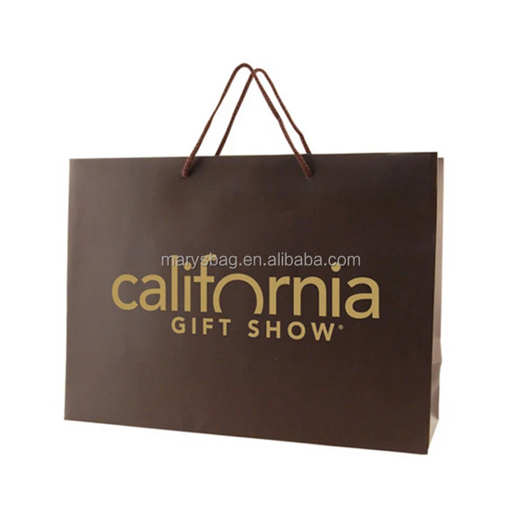 laminated eurotote paper bag with matching macrame handles