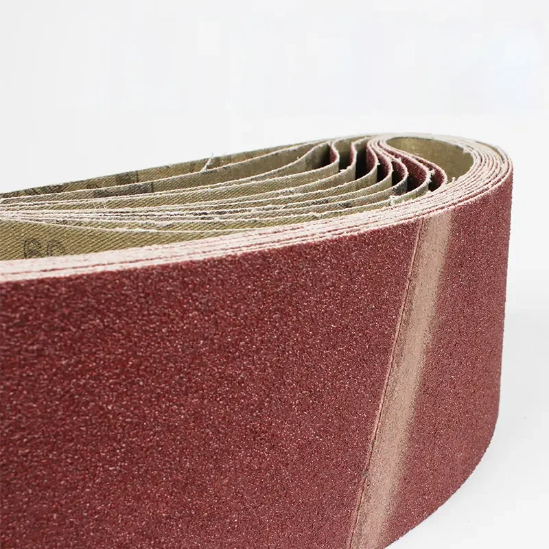 Red Aluminum Oxide Endless Sanding Belt Abrasive Tools for belt machine
