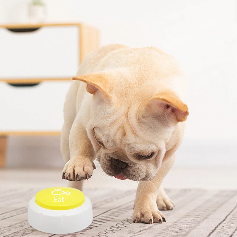 Amazon Best Seller Bell Buzzers Pet Dog Push Recordable Sound Talking  Button Fluent Dog Speaking Buttons Set Of 4