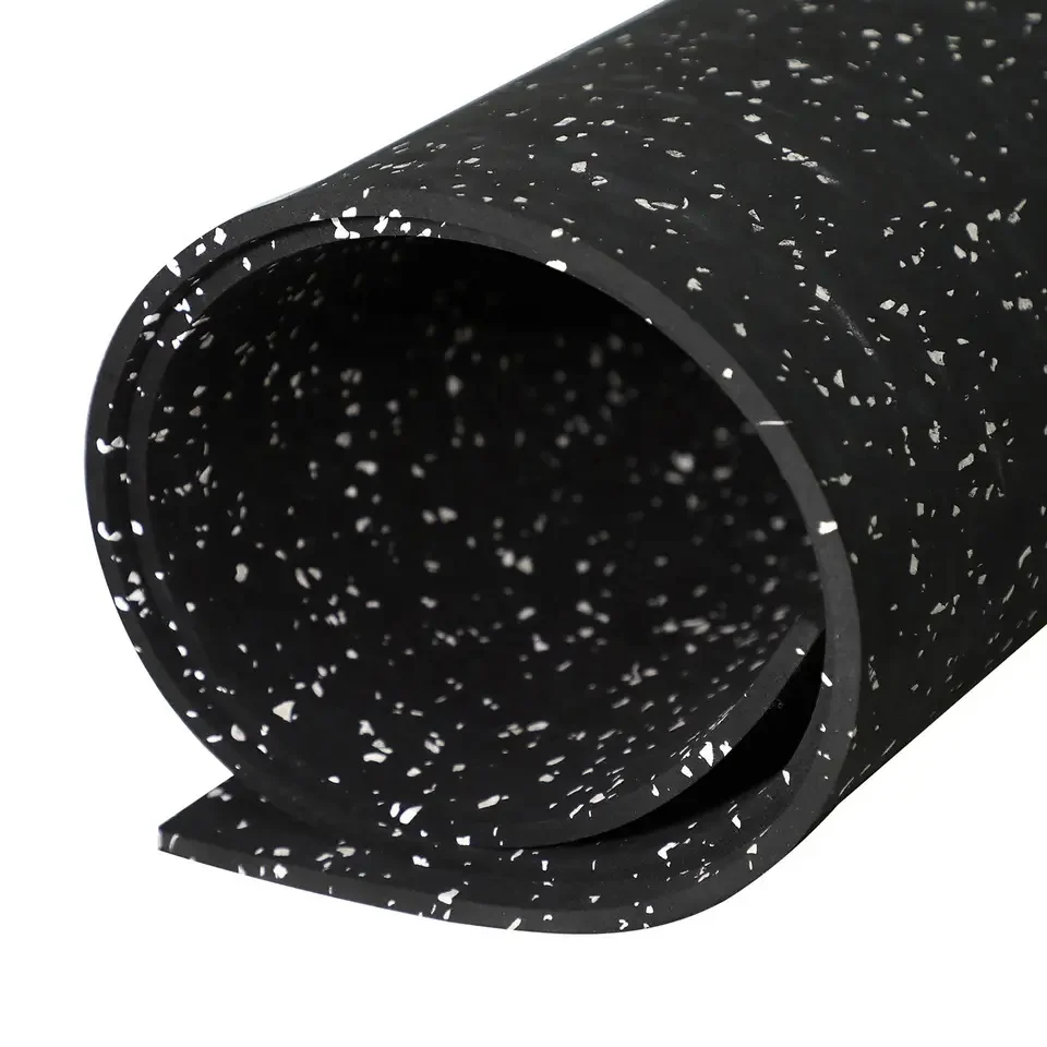 DENSITY 1100kg/m3 Gym Rubber Flooring Epdm& Sbr 2-10mm Thickness Rubber Floor Roll for Gym