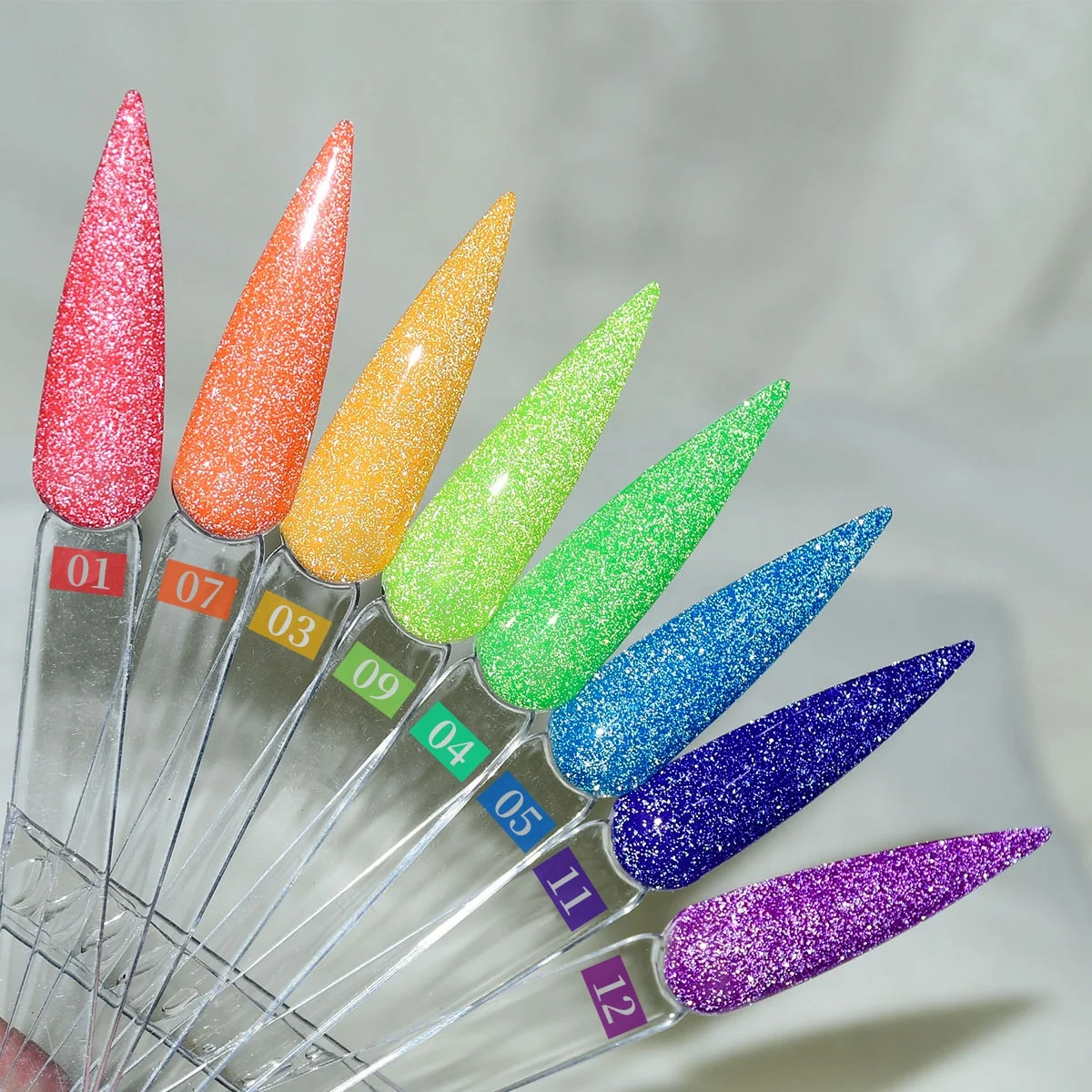 Wholesale Nail Supplies Spring Summer Color Neon Glitter Private Label 15 Ml Soak Off Gel Polish Set Kit