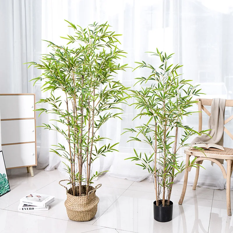 New design 150 180 210 cm tall Wholesale Bamboo tree  big tree artificial Bamboo tree for hotel restaurant home decoration