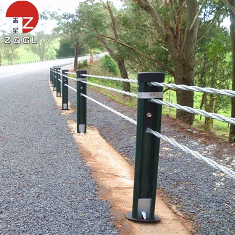 Steel Wire Ropa Barrier Highway Guardrail