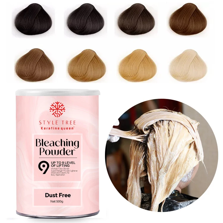Ammonia Free Magic Blue Professional Dust Free Permanent Powder Hair Bleaching Powder