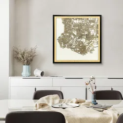 Port of Los Angeles Wooden City maps Housewarming Gift Laser Cut Map Office Decor