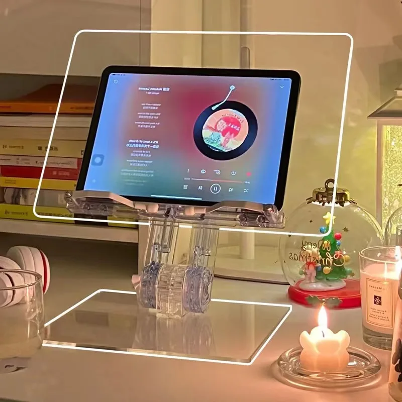 wholesale Korean flexible transparent reading rack Acrylic reading rack tablet Mobile phone stand reading