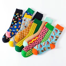 2020 hotsale Manufacturer supply funny food socks different colorful design fashionable woman socks