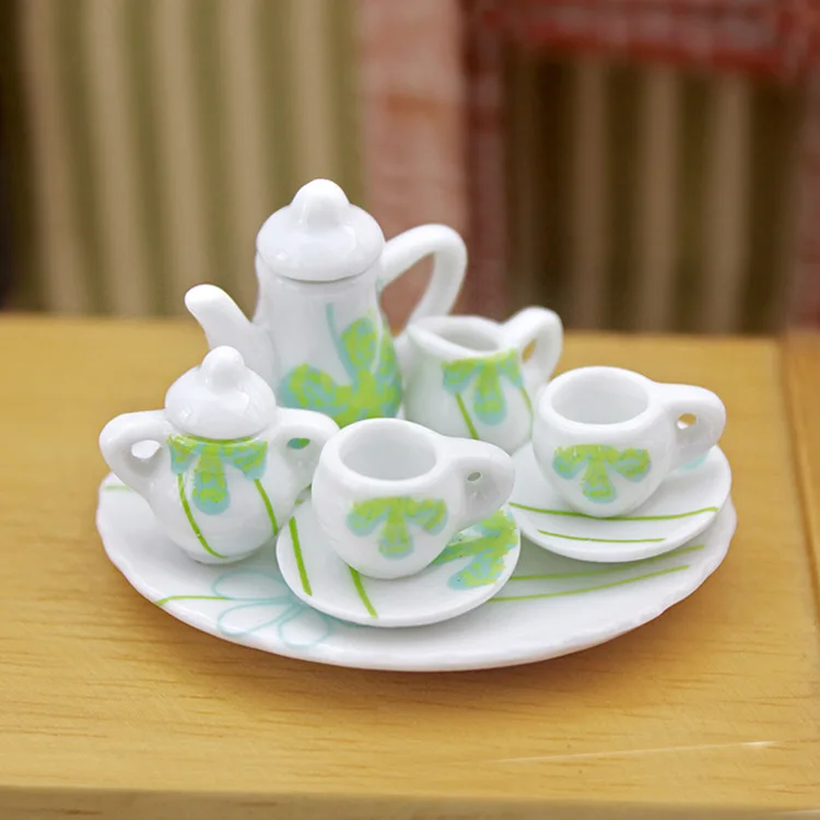 Dollhouse Accessories Diy Miniature Model Toy Custom Creative Simulation Ceramic Set