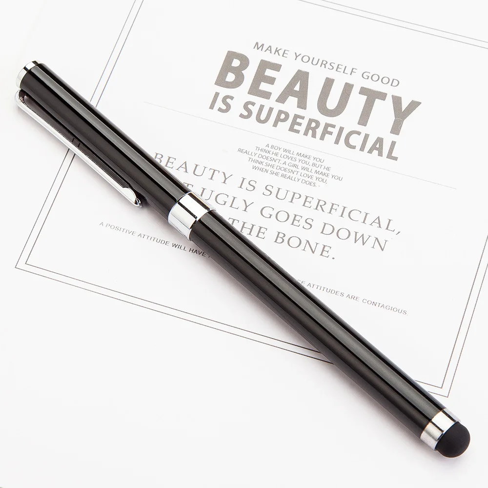 Wholesale Luxury 2 in 1 Capacitive Metal Roller Pen Custom Logo Pens Roller Pen