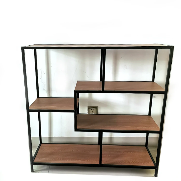 High quality Custom Design modern steel Ladder Shelving Unit metal 5 layer display rack metal bookshelf