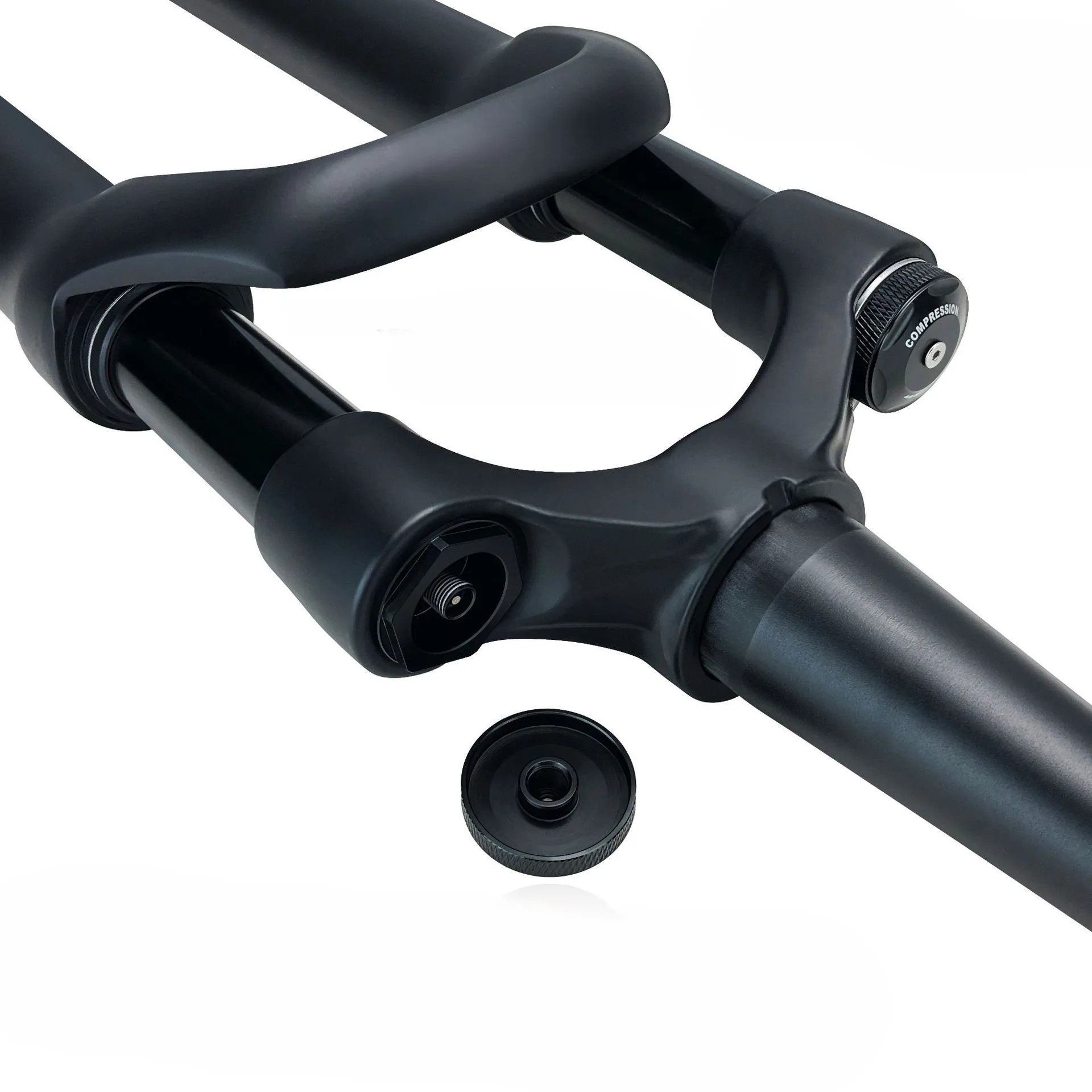 High-performance Road Bicycle Air-pressure Front Fork 700C Barrel-axle Road Bicycle Suspension Fork