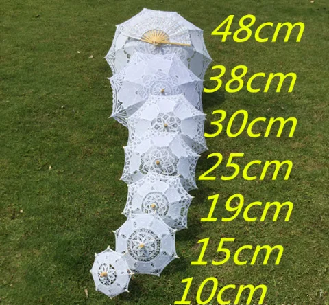 FINE OCEAN Victorian Party Gifts Birthday Shower Handmade Wedding Decoration Bride Parasol Lace Umbrella decorative umbrella