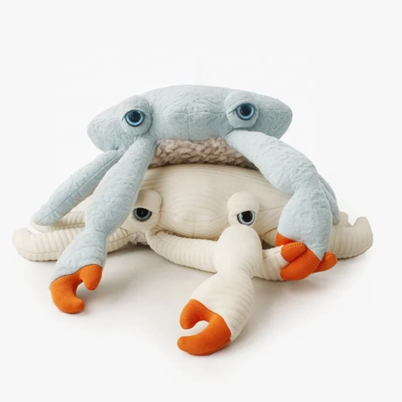 Детская плюшевая игрушечная Подушка-краб с логотипом на заказ