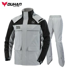 DUHAN Waterproof Reflective  raincoat Motorcycle Raincoat for motorcycle riders