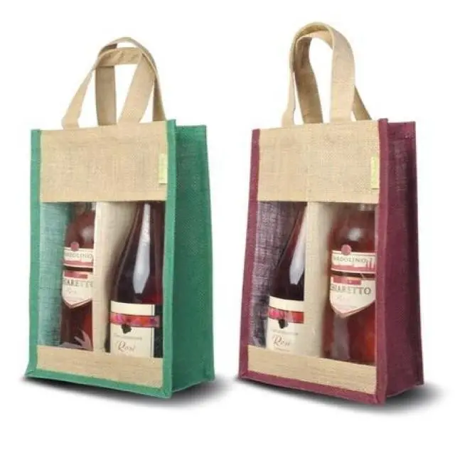 Hot sale Jute wine Bag