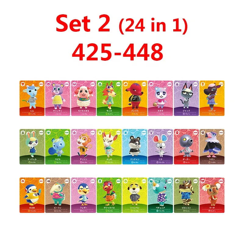 48 in 1 Series 5 Character Animal Crossing Nfc Amiibo Card Set For Nintendo Switch OLED Lite