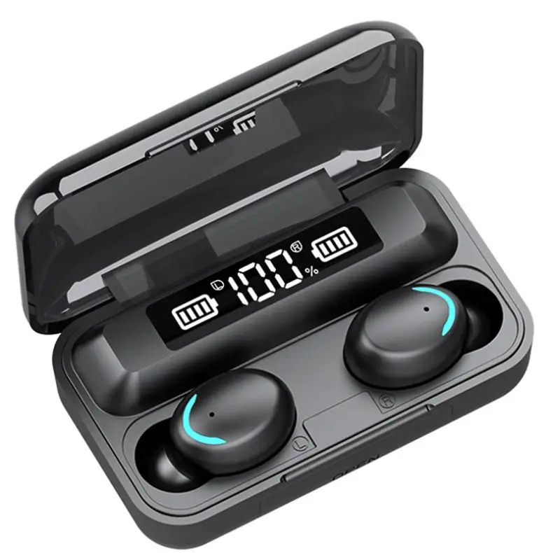  2020 Power Bank LED BT наушники True стерео F9-5C F9-5 F9 наушники-вкладыши TWS с микрофоном сенсорный музыкальные беспроводные