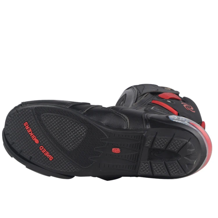 SLKE Motorcycle GP MX MTB BMX ATV Shoes Riding Racing Anti Fall Dirt Bike Off Road Leather Motorbike Motocross Protective Boot