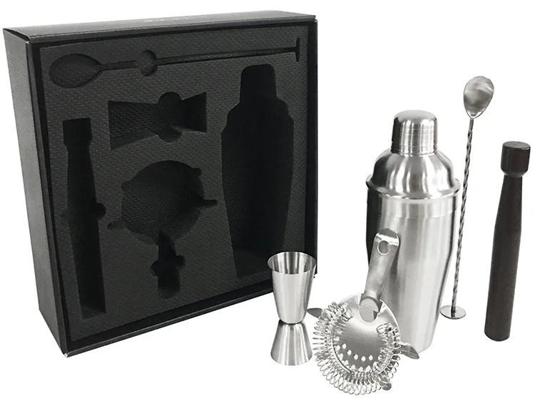 Black Bar Set Cocktail Shaker Set for Drink Mixing