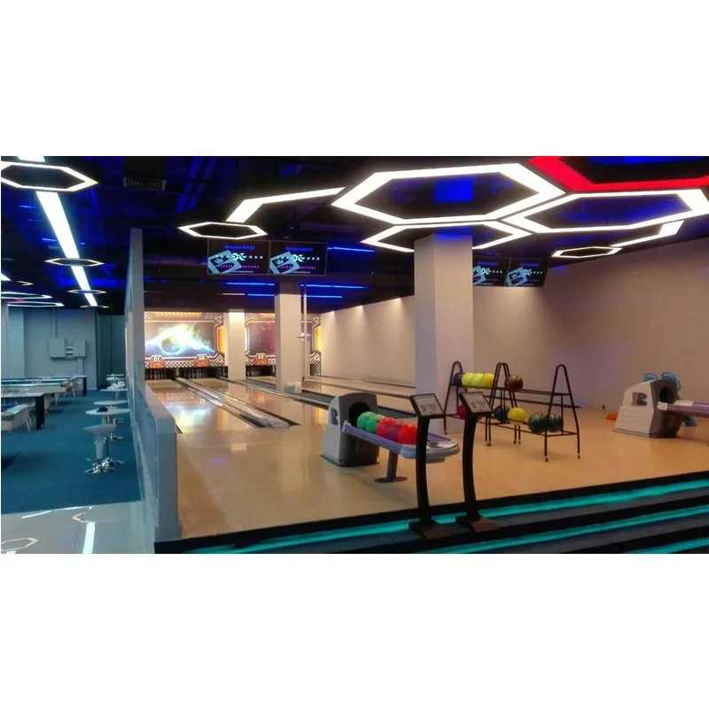 Bowling Lanes at Bowling Alley used bowling equipment