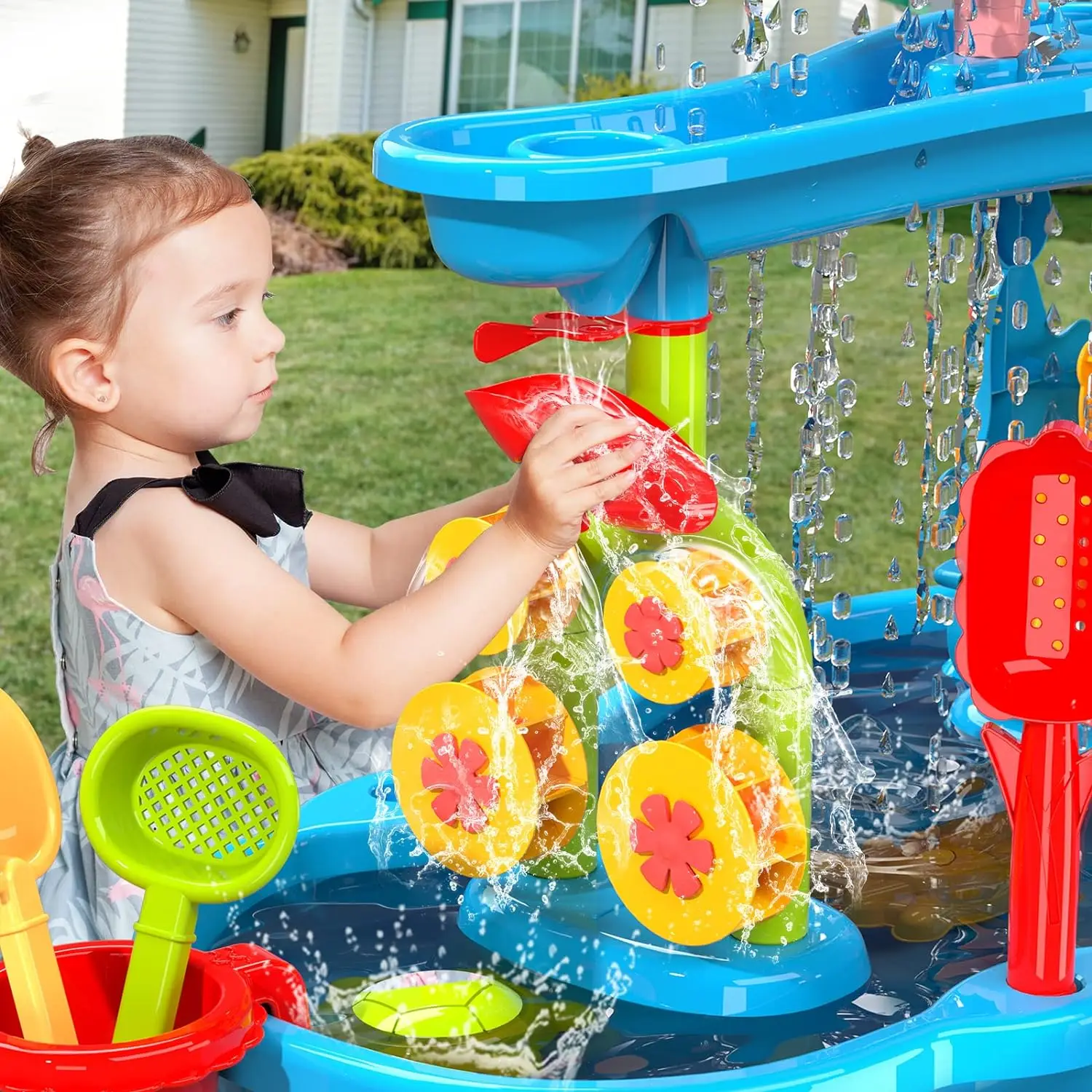 Water Table for Toddlers Kids Splash Sand Table Water Toys summer beach toys for kids