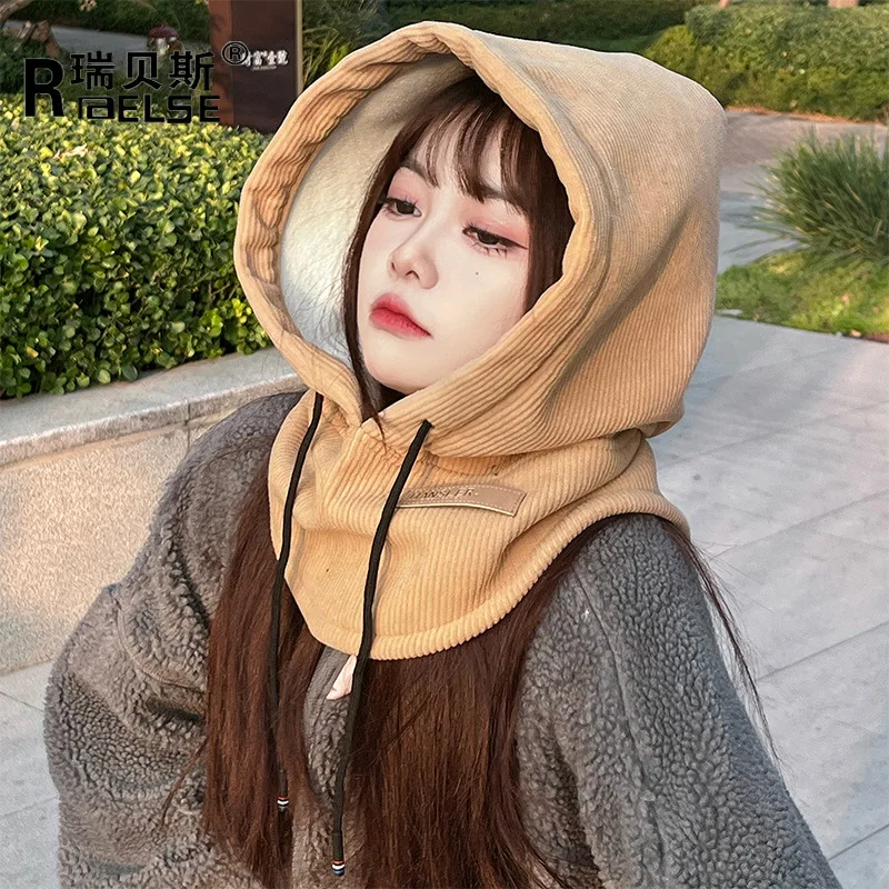 Ветрозащитная женская зимняя теплая маска на флисовой подкладке шарф утеплитель лыжной шеи Балаклава