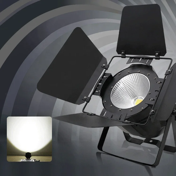 100w COB Par Light Cool/ Warm White Dmx Surface Profile Spotlights Indoor Stage 2in1 Blinder Uplight Cob Led Light