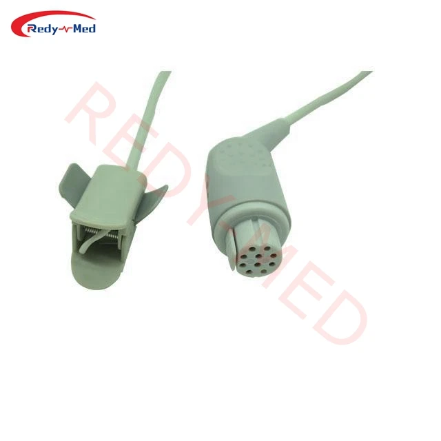 Medical Accessories Reusable SPO2 Sensor Probe Adult Finger Clip Compatible with Datex