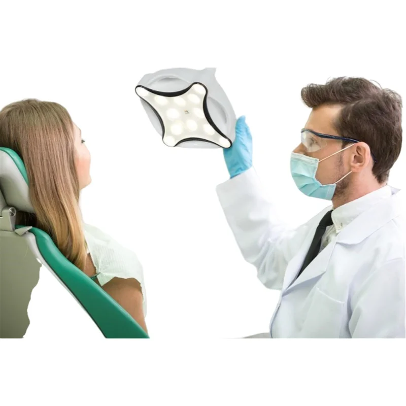 Intuitive and Easy Controls wall amounted LED Minor Surgical Procedural Lights  for  Cosmetic Dental Clinic Exam Diagnostic use