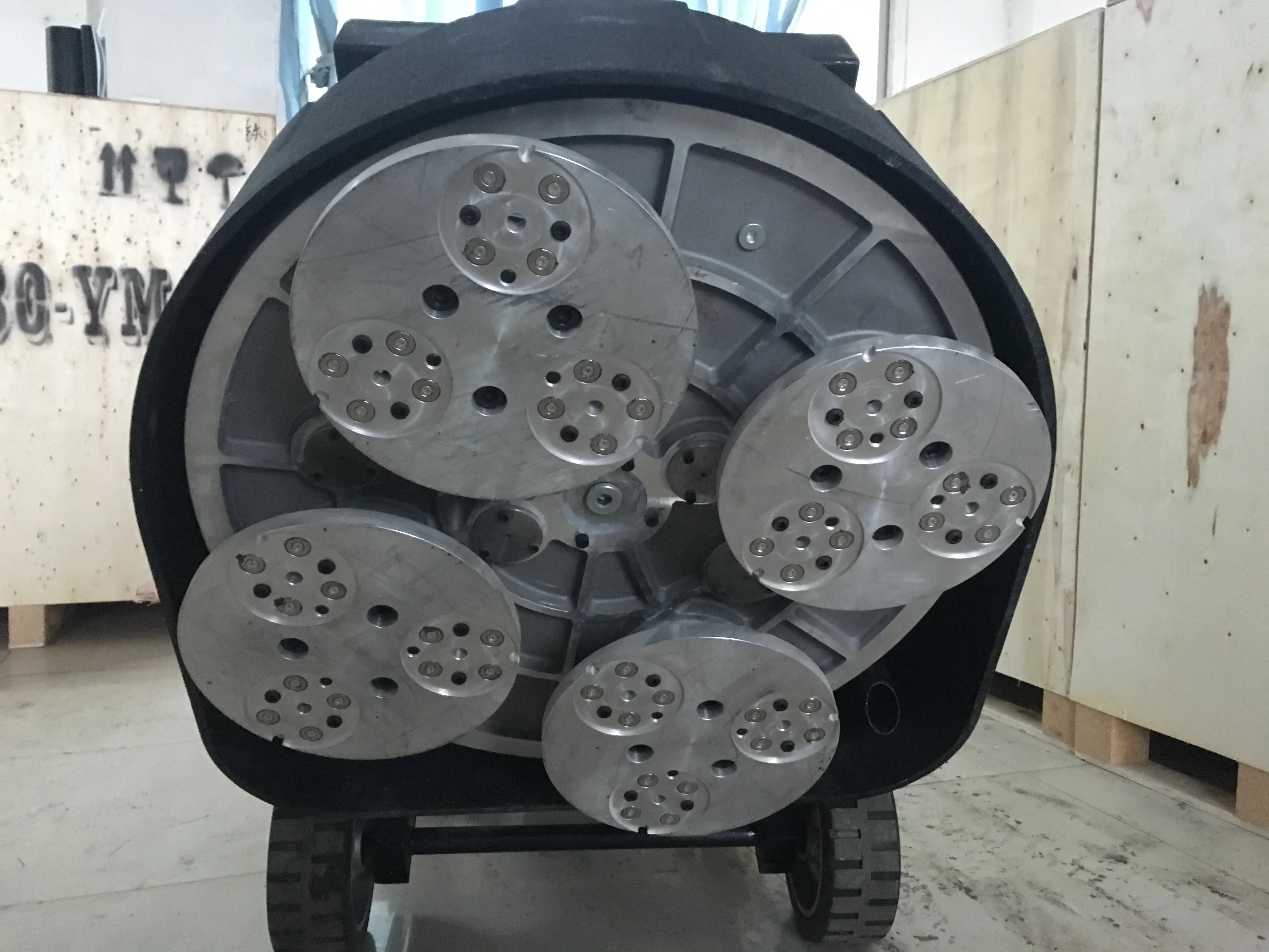 4 головки бетонной шлифовальной машины Планетарная система подготовка поверхности шлифовальный станок