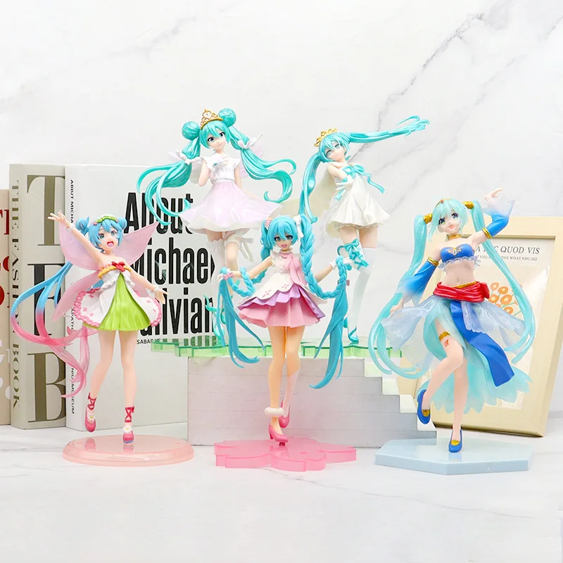 Princess Sailor Moon Miku Beautiful girl Ram rem anime tabletop car accessories Action Figure For Girl