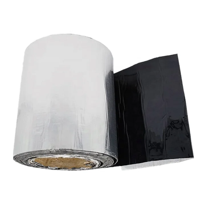 High viscosity strong Double Sided Adhesive Aluminum Foil Bitumen Asphalt Flashing Waterproof Tape for Roof Repair