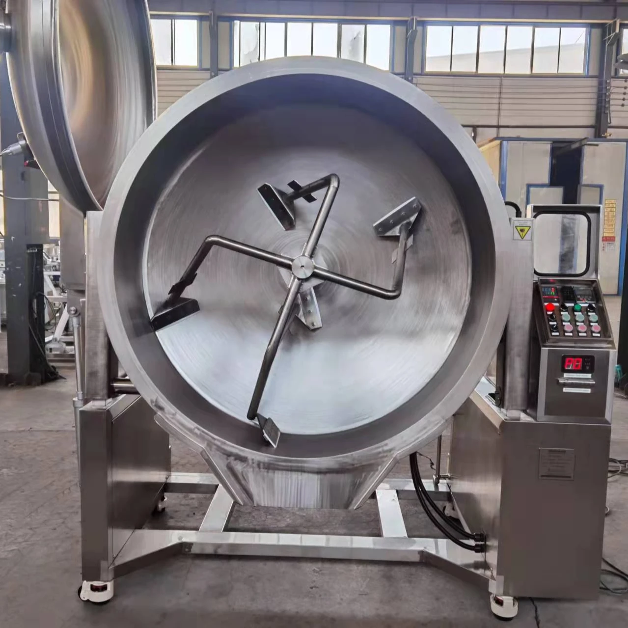 Automatic Planetary Mixing Kettle Electric Steam Gas Heat Tilting Type Mixer