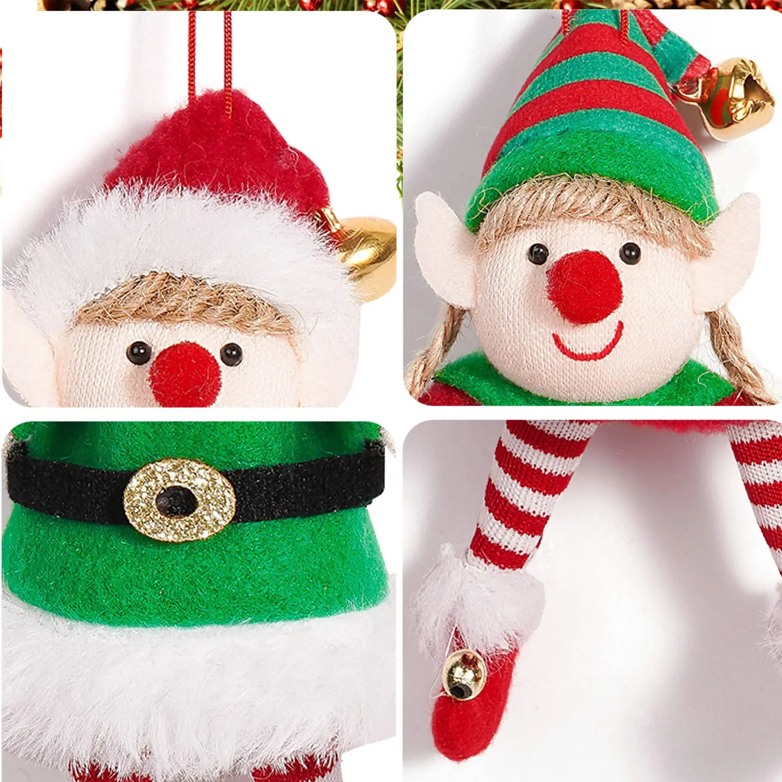 New Fashion Personalized Elf Toys For Kinds Christmas Tree Hanging Ornament Boy Girl Cute Plush Elfs