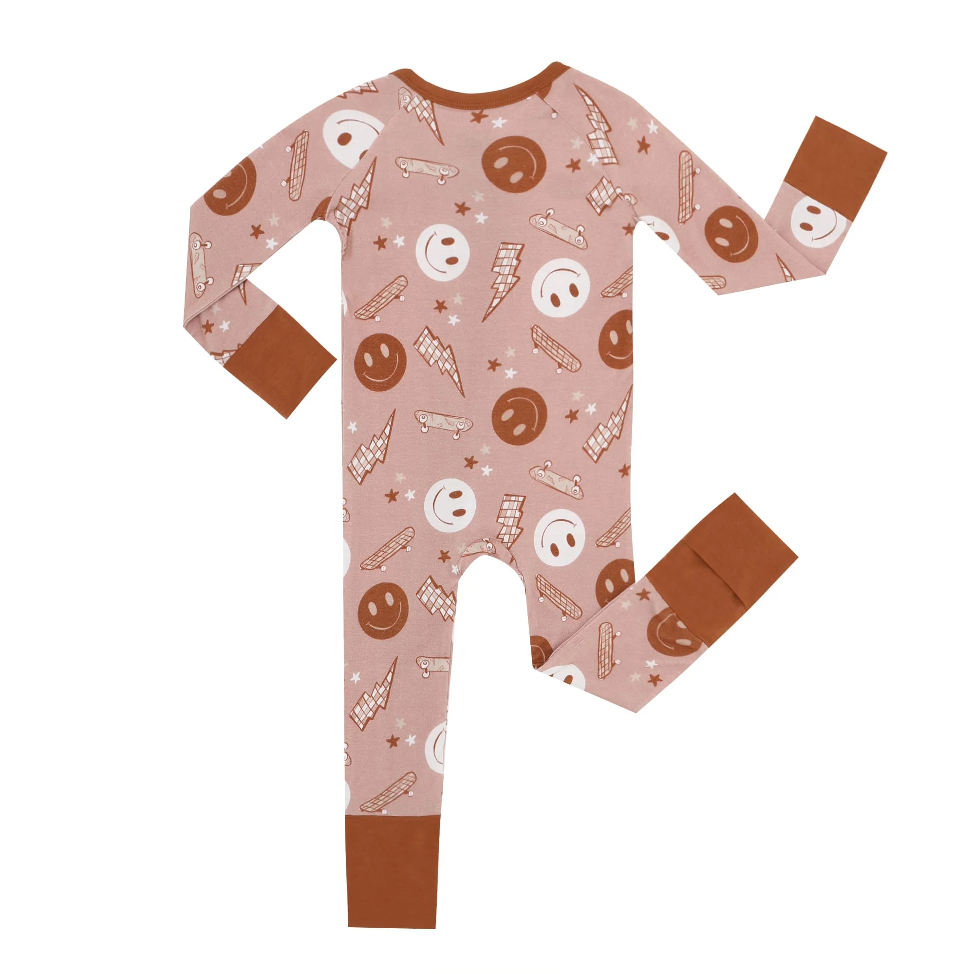 Actions speak louder than words / Custom Design Baby Bamboo Romper Two Piece Pajamas Baby Clothes